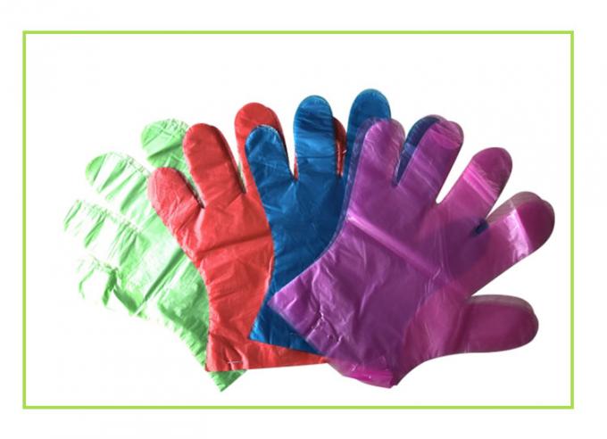 دستکش پلاستیکی یکبار مصرف پلی اتیلن مقاوم در برابر ضد آب برای درجه مواد غذایی
