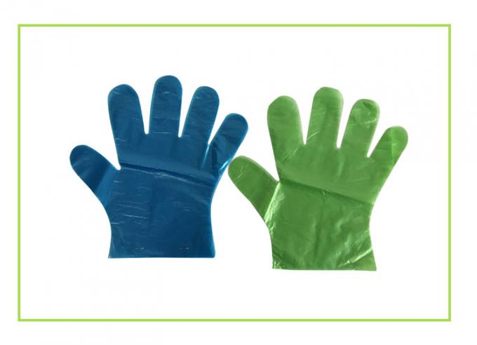 دستکش پلاستیکی یکبار مصرف پلی اتیلن مقاوم در برابر ضد آب برای درجه مواد غذایی