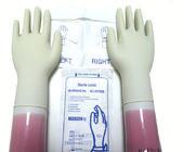 دستکش های جراحی استریل لاتکس با رنگ سفید طبیعی که با یک حاشیه نورد یکبار مصرف می شوند تامین کننده