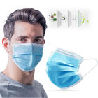 ماسک صورت یکبار مصرف آبی غیر بافته شده 3 ماسک صورت محافظت ضد ویروس ضد ویروس تامین کننده