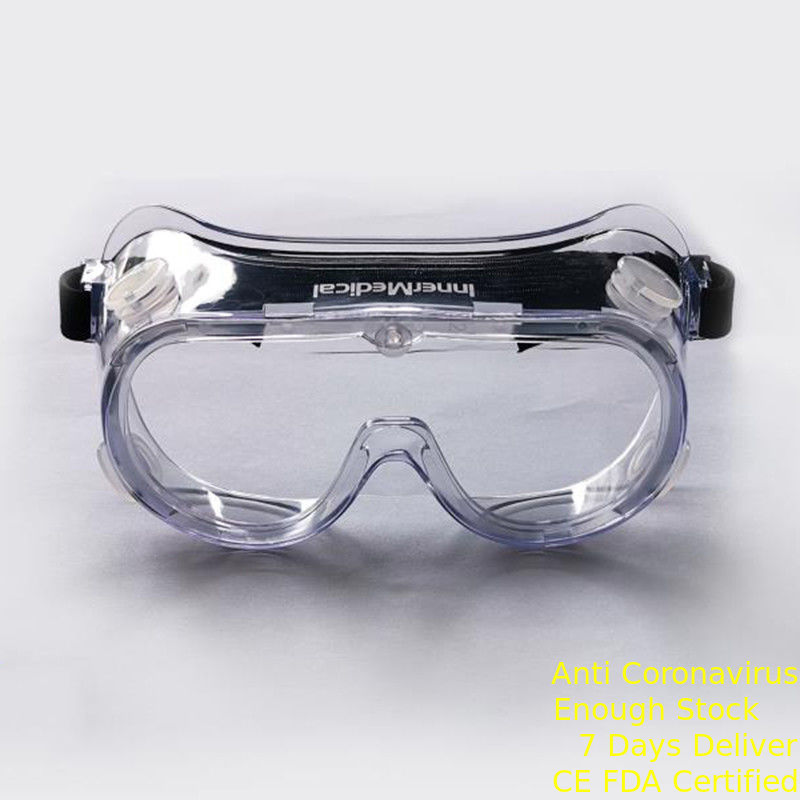 عینک ایمنی پزشکی PC Frame Anti-Fog Splash برای موسسات پزشکی تامین کننده