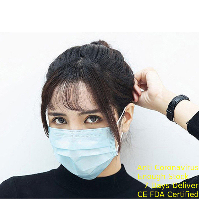 High Breathability Disposable Face Mask 25g PP Non Woven Fabric Material تامین کننده