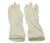 دستکش های تست استریل Micro Rough Surface ، دستکش لاتکس سفید سطح پروتئین کم است تامین کننده